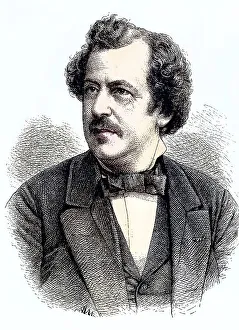 German Actor Prints: Otto Devrient, 1838, 1894, a German actor and playwright