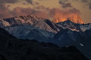 Dramatic Sky Prints: Otztal mountains with dramatic sky