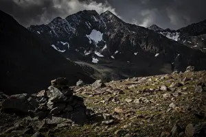 Dramatic Sky Prints: Otztal mountains with dramatic sky