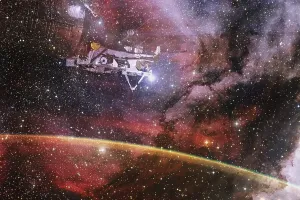 Astronomy Pictures Prints: Deep space. Awesome science fiction render