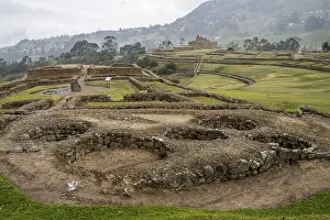 South American Ruins Prints: Overall view of the site of Ingapirca