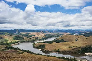 Central Africa Nature Reserve Prints: Overlook over the Ogoolle River