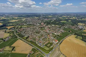 Bird's Eye View Germany Prints: Overview Sassenberg, corner B475