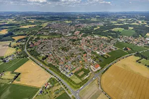 Bird's Eye View Germany Prints: Overview Sassenberg, corner B475