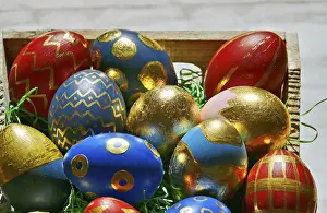 Colorful Easter Egg Tradition Prints: Painted Easter eggs, Dresden, Saxony
