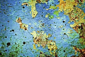 Full Frame Texture Image Prints: Painted plaster wall texture