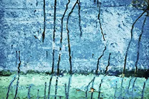 Deserted Painted Walls Prints: Painted wall texture