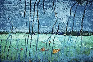 Uninhabited Desert Landscape Prints: Painted wall texture