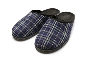 Deserted Studio Background Prints: Pair of slippers