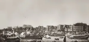 Historic River Thames Views Prints: The palace of Whitehall, Westminster