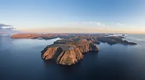 Finnmark County Scenic Views Prints: Panorama of the cliffs of the North Cape