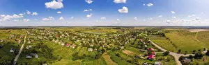 Ukraine Prints: Ukrainian Countryside Panoramic Print