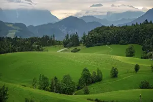 Europe's Best Panoramic Image Prints: panoramic view at the alps of austria