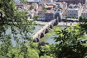 Panoramic View Of Heidelberg Prints: Panoramic view of Heidelberg