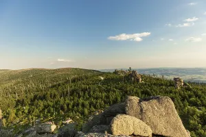 Bavarian Forest Panorama Prints: Panoramic view from the Hochstein