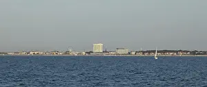 German Baltic Seaside Resort Prints: Panoramic view of the shore line