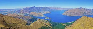 The Remarkables Mountain Range Prints: Panoramic view from summit of Ben Lomond