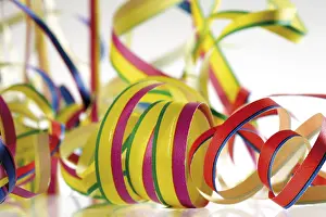 New Year Celebration Decorations Prints: Paper streamers