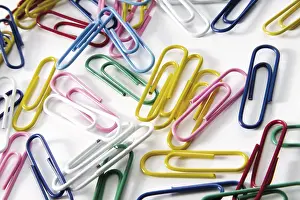 Colorful Office Supplies Prints: Paperclips