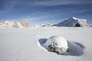 South Tyrol Italy Landscape Prints: Paraispitze mountain in winter, St
