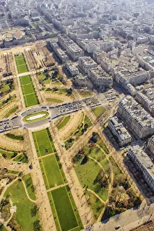 Paris Skyline Prints: Paris skyline seen from the Eiffel Tower