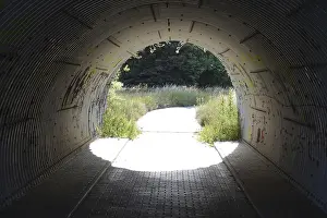 No People On The Road Prints: Passage under a road