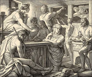 Julius Schnorr Von Carolsfeld Prints: The Passover and Death of the Firstborn