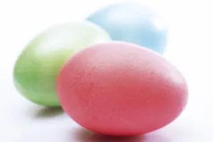 Close Up Easter Egg Prints: Pastel-coloured painted easter eggs