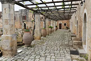 Deserted Corridor Prints: Path, corridor to the monks cells