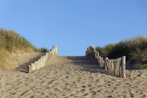 No People On The Beach Prints: Path through dunes, beach access
