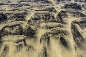 Sandy Beach Structures Prints: Patterns, structures in the sand on the sandy beach