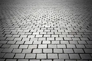 Deserted Asphalt Road Prints: Pavement surface