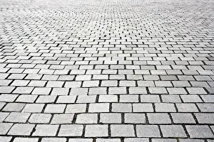 Empty City Street Scene Prints: Pavement surface