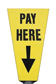 Information Sign Prints: Pay here, sign