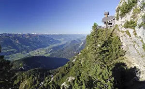 Mountain Range Viewpoint Prints: Peace chappel, Stoderzinken, Styria, Austria
