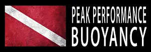 Scuba Diving Flag Prints: Peak Performance Buoyancy, Diver Down Flag