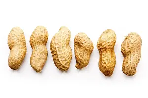 High Angle View Of Nuts Prints: Peanuts