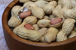 Studio Shot Of Peanuts Prints: Peanuts in shell, Germany