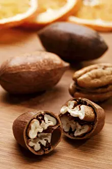 Studio Background Still Lifes Prints: Pecan nuts