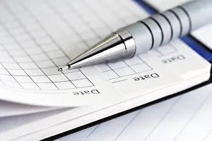 Office Supply Prints: Pen on the notebook