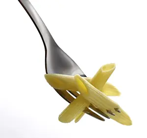 Grocery Shopping Inspiration Prints: Penne pasta on a fork