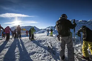 Winter Sports Prints: People skiing
