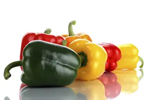 Studio Background Cuisine Prints: Peppers
