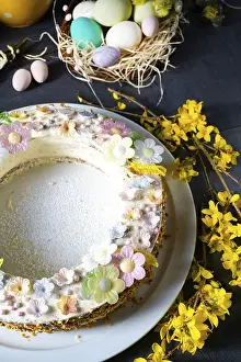 German Bakery Products Prints: Perfect cake wreath for the Easter table