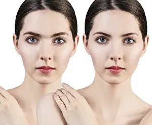 Eyebrow Correction Prints: Perfect eyebrows before and after correction
