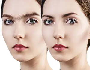 Eyebrow Correction Prints: Perfect eyebrows before and after correction