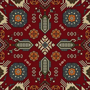 Vector Template Design Prints: Persian seamless pattern, vector template design
