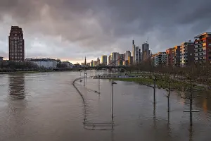 Evening River View Prints: After persistent rainfall