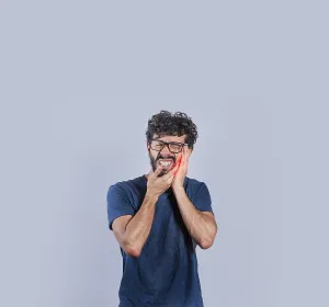Healthcare System Issues Prints: Person with pulpitis or toothache problem
