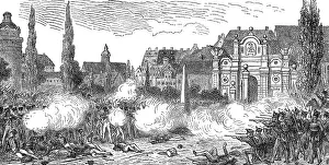 The Peterstor Gate, Leipzig Print, 1813